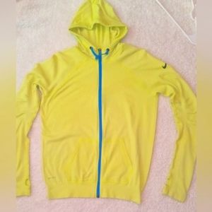 NIKE Safety Yellow Super Thin Jacket -size Medium.
